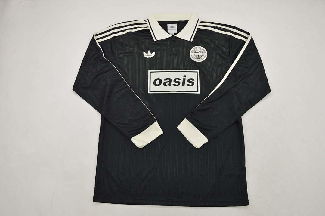 AAA Quality Oasis 25/26 Special Black Long Soccer Jersey